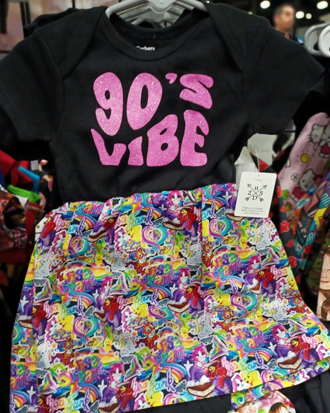 90's Vibe Rainbow Friends Onesie Dress