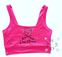 H25D X Pour Decision Taproom Neon Crop Top Tank