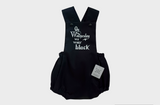 On Wednesday We Wear Black Overall Romper
