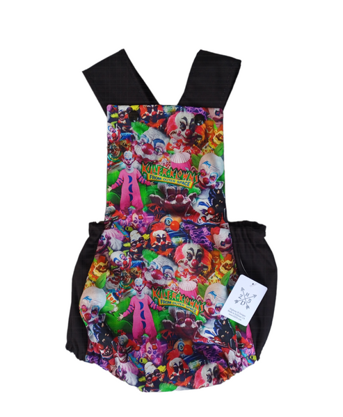 Pink Klowns Overall Romper