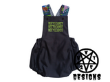 Glitter Beetlejuice Overall Romper