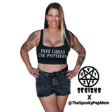 Hot Girls Use Peptides Crop Top