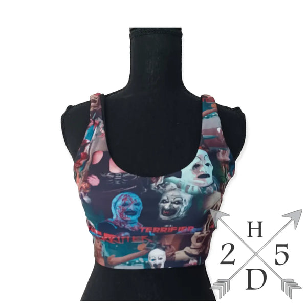 Horror Clown Crop Top Tank