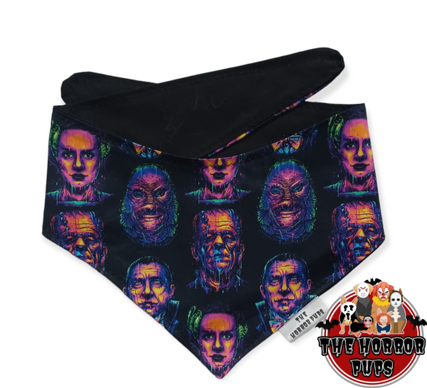 Horror Pups Bandana - Neon Horror