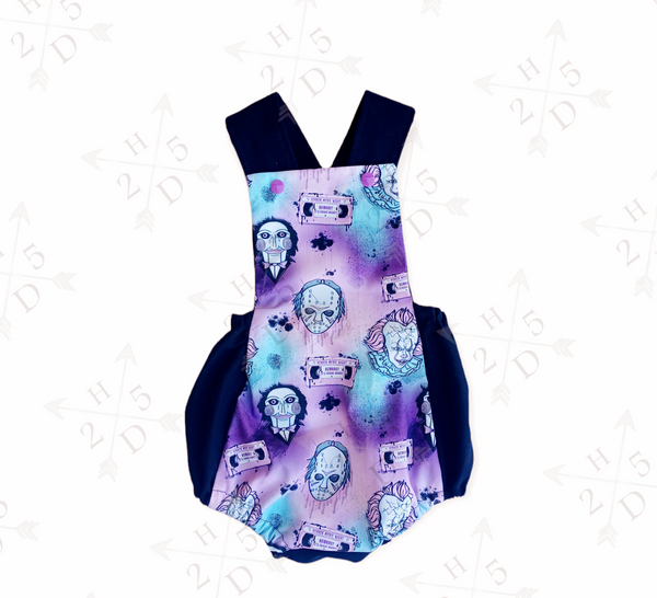 Girly Horror Overall Romper