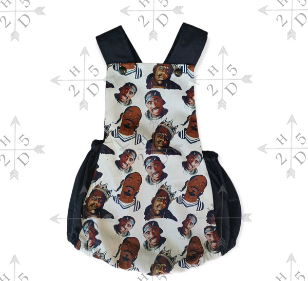 Rapper Mash-up Overall Romper